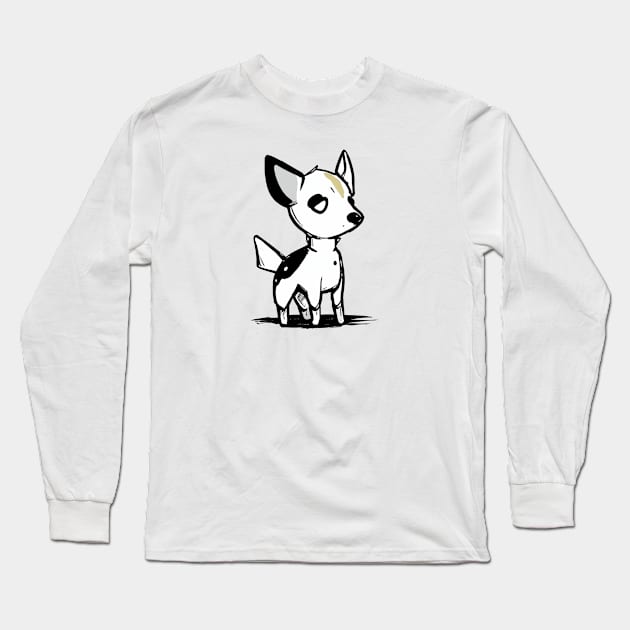 Pupper sketch style Long Sleeve T-Shirt by stkUA